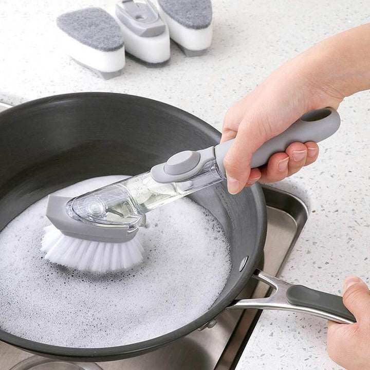Lisslune | 2in1 Liquid Dispenser Dish Washing Brush