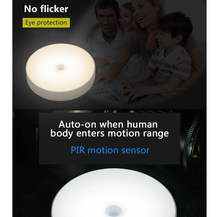Lisslune | Rechargeable Motion Sensor LED USB Night Light