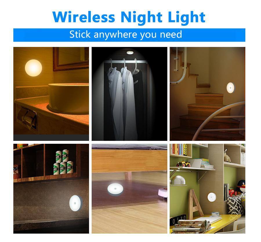 Lisslune | Rechargeable Motion Sensor LED USB Night Light
