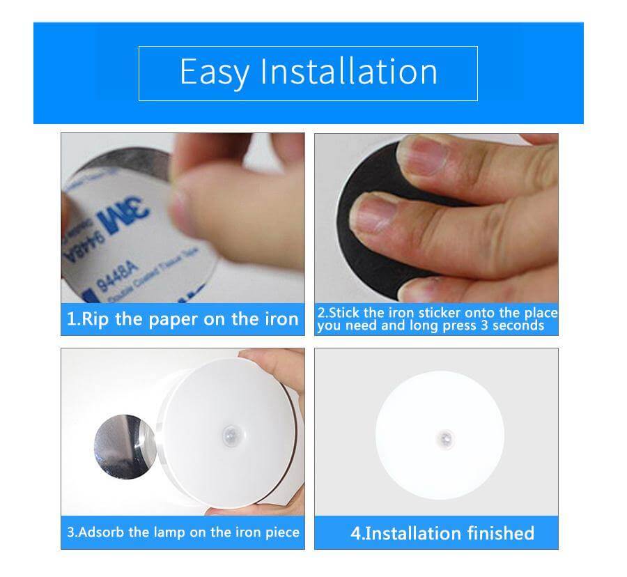 Lisslune | Rechargeable Motion Sensor LED USB Night Light