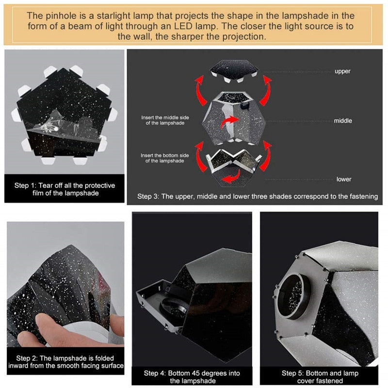 Lisslune | Planetarium Galaxy Night Light Projector