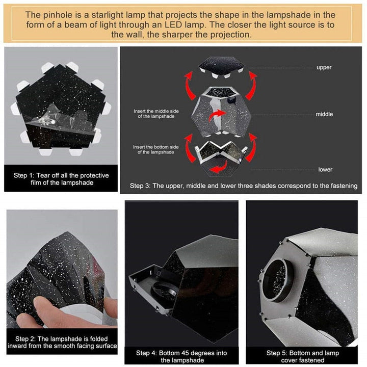 Lisslune | Planetarium Galaxy Night Light Projector