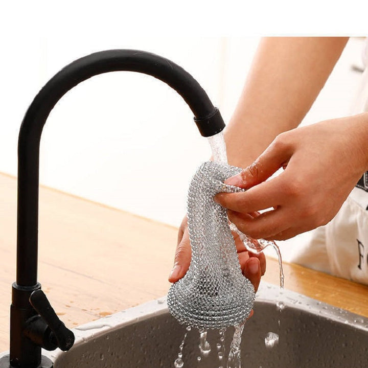Lisslune | Heavy Duty Wire Ball Kitchen Cleaning Brush