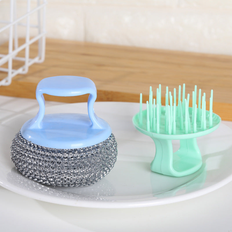 Lisslune | Heavy Duty Wire Ball Kitchen Cleaning Brush