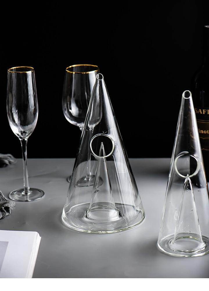 Lisslune | Creative Pyramid Glass Wine Decanter