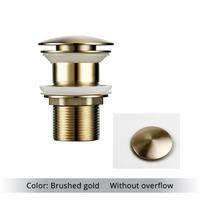 Lisslune | Polished brass sink drains