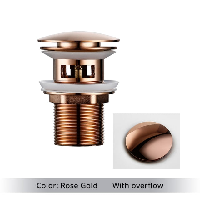 Lisslune | Polished brass sink drains