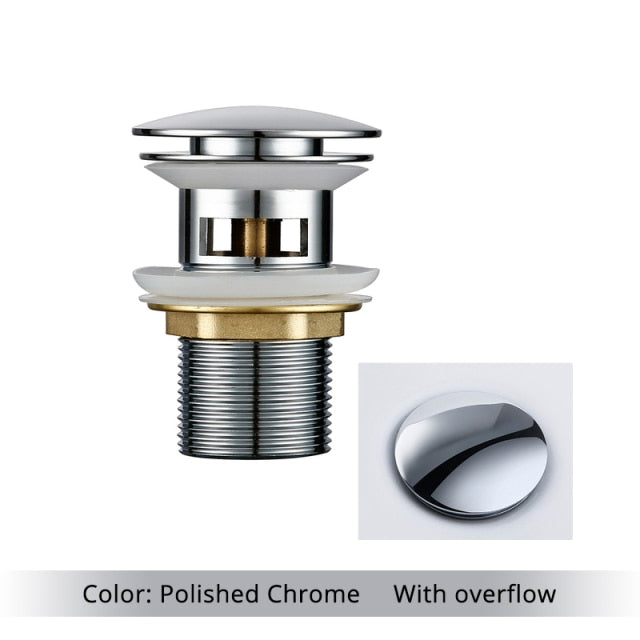 Lisslune | Polished brass sink drains