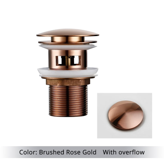Lisslune | Polished brass sink drains