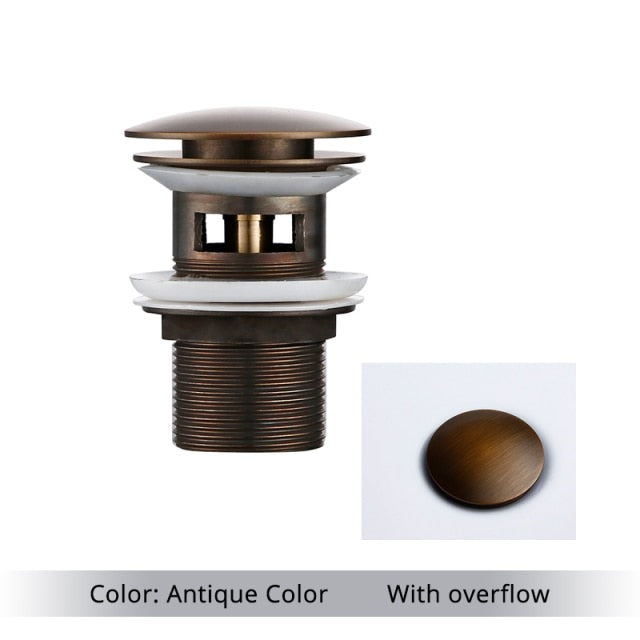 Lisslune | Polished brass sink drains
