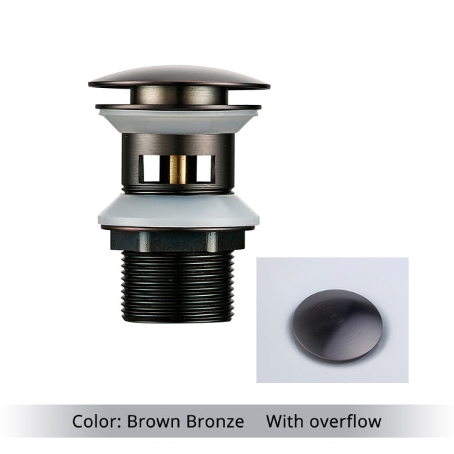 Lisslune | Polished brass sink drains