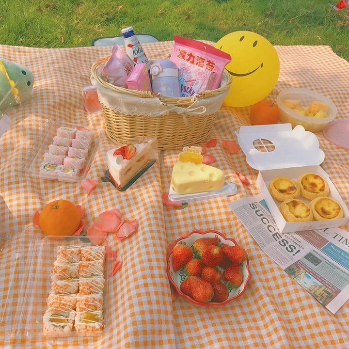Lisslune | Clementine Gingham Picnic Blanket