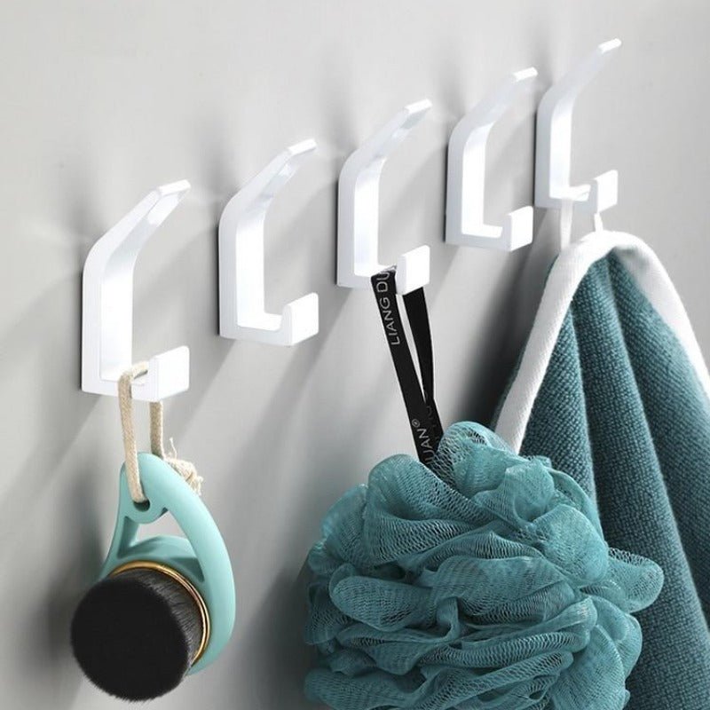 Lisslune | Aviro Aluminum Wall Hooks Black/White - Modern Decorative Coat Hooks