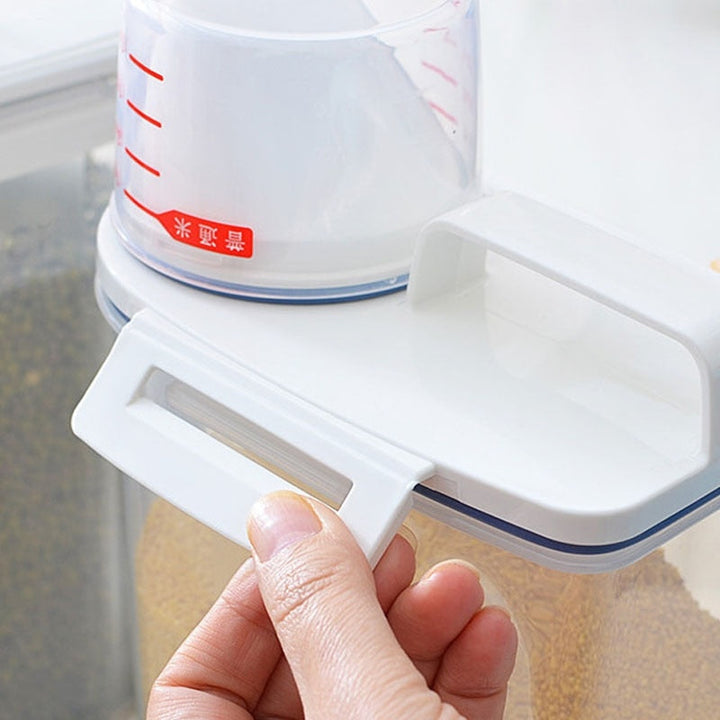 Lisslune | Measuring Cup Lid Cereal Grain Storage Dispenser