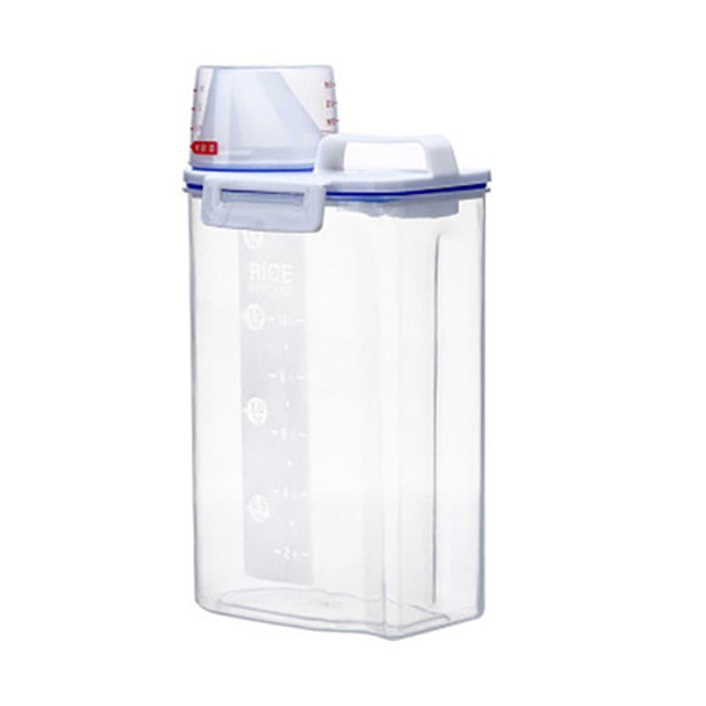 Lisslune | Measuring Cup Lid Cereal Grain Storage Dispenser