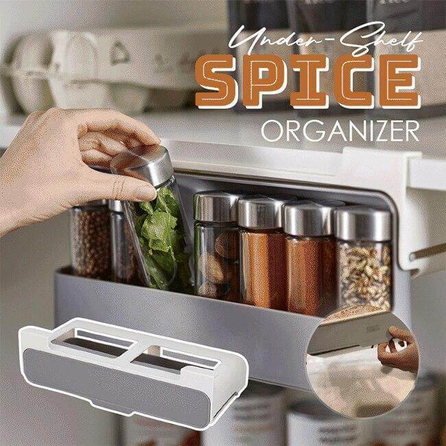 Lisslune | Kitchen Under-Shelf Spice Organizer