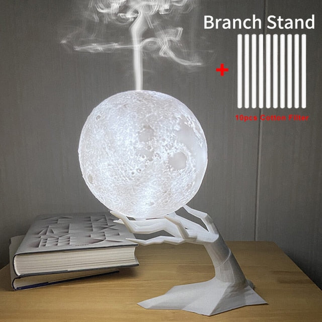 Lisslune | Ultrasonic Moon Creative Air Humidifier Led Lamp