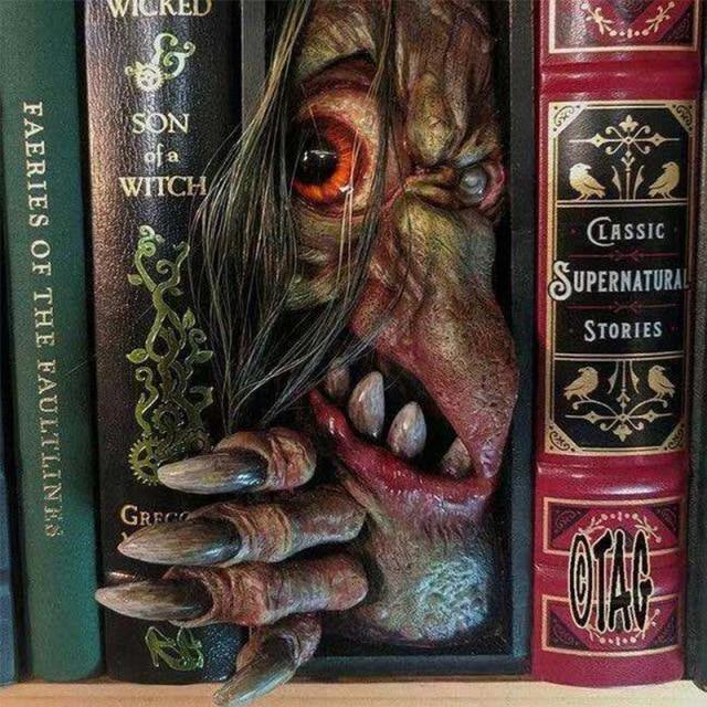 Lisslune | Monster Figurines Bookshelf Book Separator