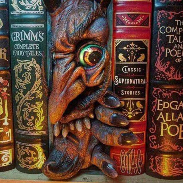 Lisslune | Monster Figurines Bookshelf Book Separator