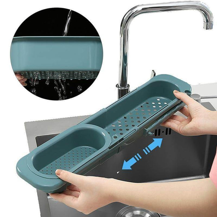Lisslune | Kitchen Retractable Sink Rack Organizer