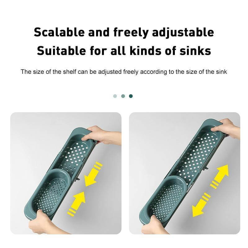 Lisslune | Kitchen Retractable Sink Rack Organizer