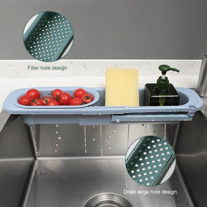 Lisslune | Kitchen Retractable Sink Rack Organizer