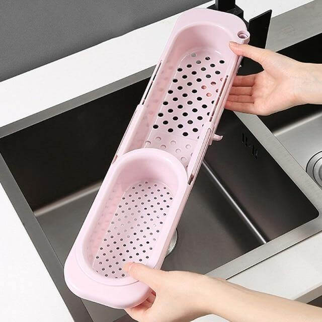 Lisslune | Kitchen Retractable Sink Rack Organizer