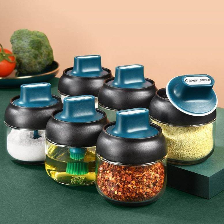 Lisslune | Salt and Pepper Seasoning Organizer Spice Jars