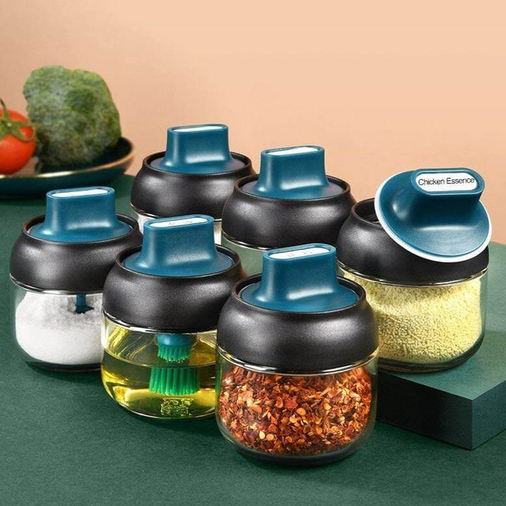 Lisslune | Salt and Pepper Seasoning Organizer Spice Jars