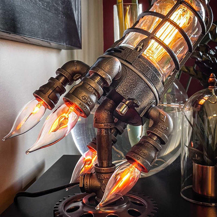 Lisslune | Rocket Ship Industrial Vintage Lamp