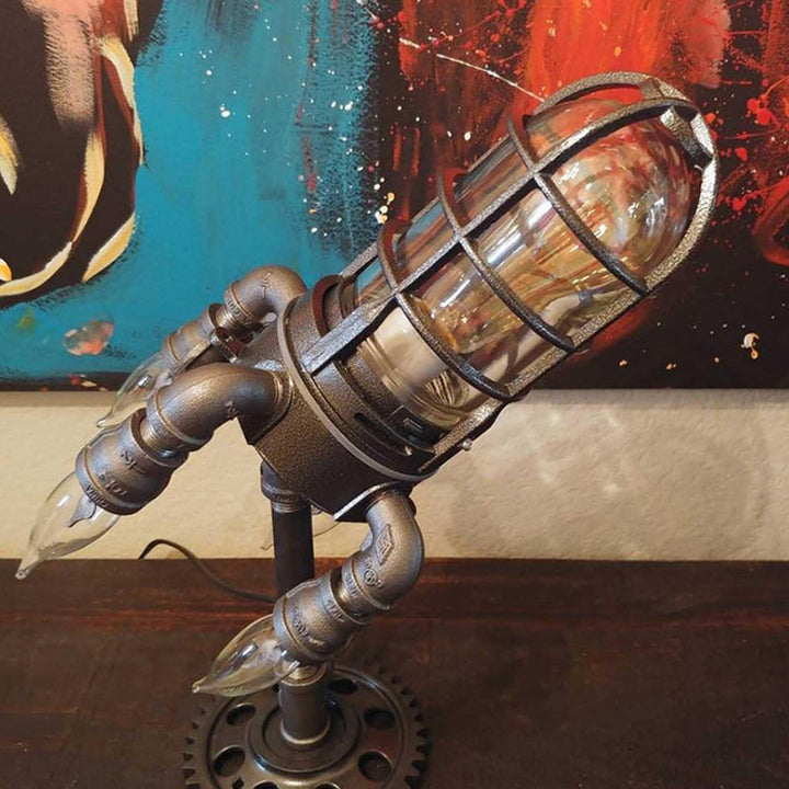 Lisslune | Rocket Ship Industrial Vintage Lamp