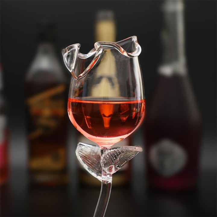 Lisslune | Fancy Rose Wine Glass