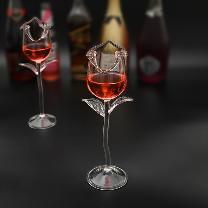 Lisslune | Fancy Rose Wine Glass