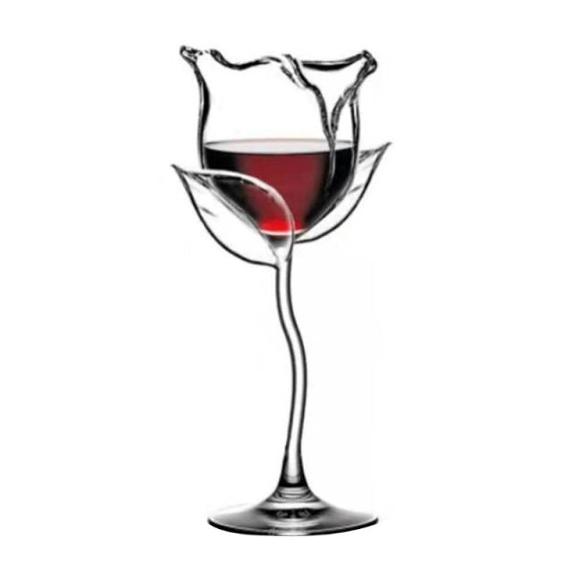 Lisslune | Fancy Rose Wine Glass