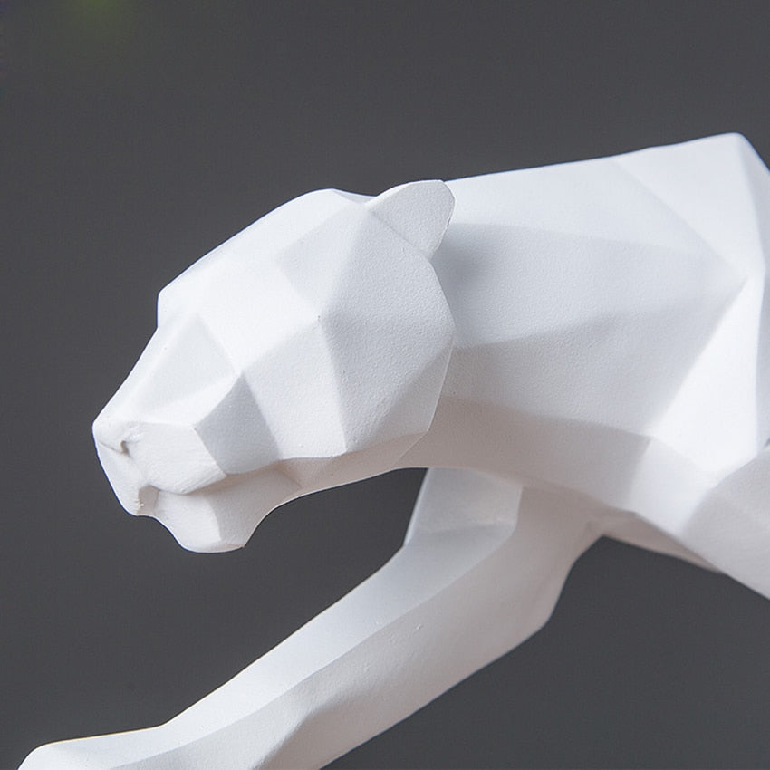 Lisslune | Geometric Panther Sculpture