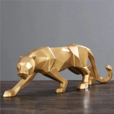 Lisslune | Geometric Panther Sculpture
