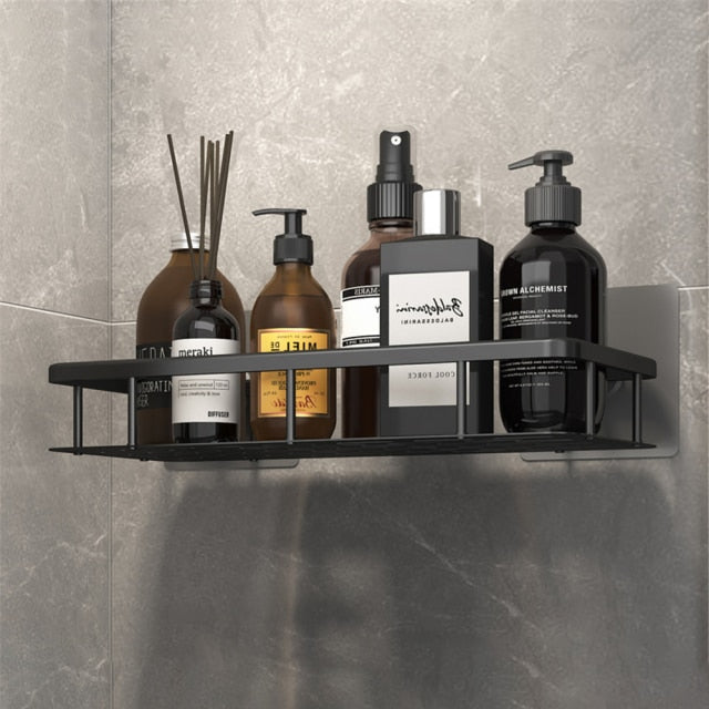 Lisslune | Metal Suction Cup Bathroom Shelves