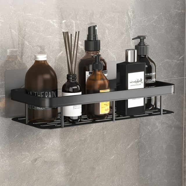 Lisslune | Metal Suction Cup Bathroom Shelves