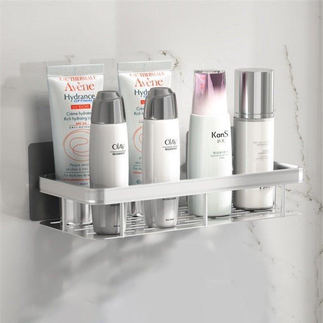 Lisslune | Metal Suction Cup Bathroom Shelves