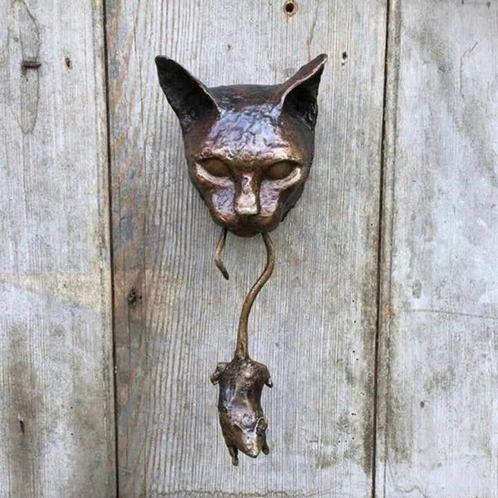 Lisslune | Creative Cat and Mouse Metal Door Knocker