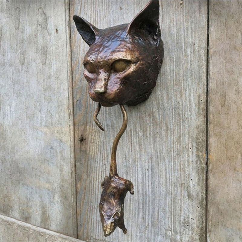 Lisslune | Creative Cat and Mouse Metal Door Knocker