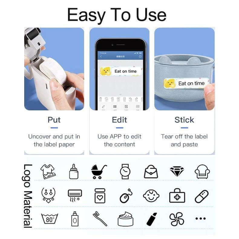 Lisslune | Wireless Portable Quick Thermal Label Printer