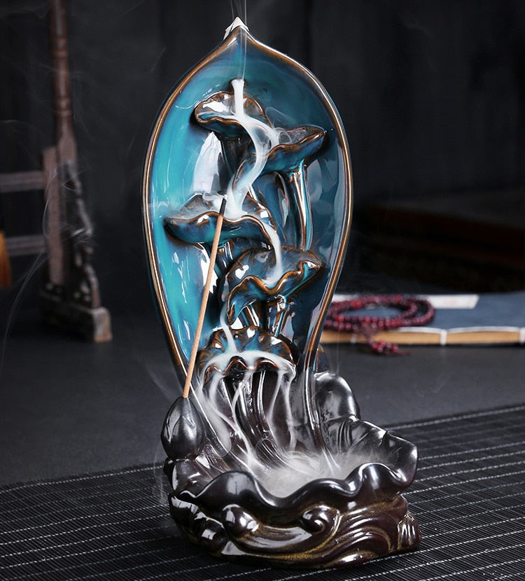 Lisslune | Ceramic Waterfall Backflow Yoga Incense Burner
