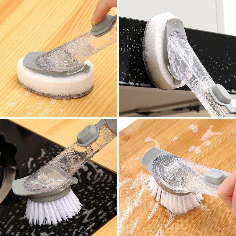 Lisslune | 2in1 Liquid Dispenser Dish Washing Brush