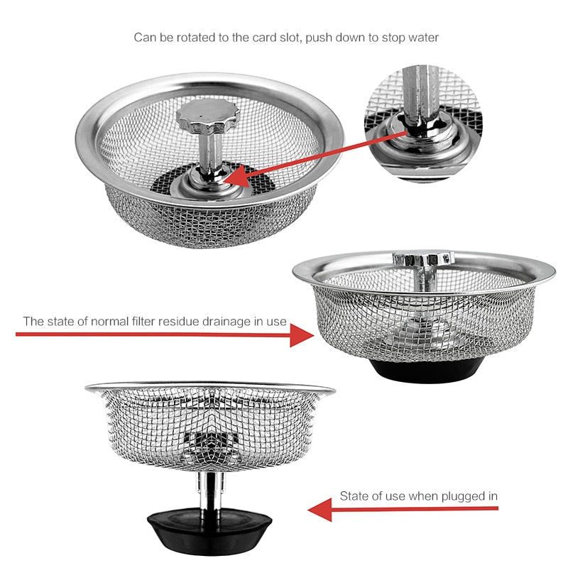 Lisslune | Kitchen Sink Drain Filter Mesh