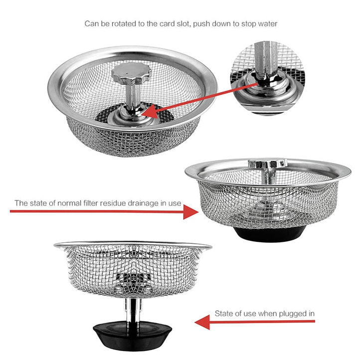 Lisslune | Kitchen Sink Drain Filter Mesh
