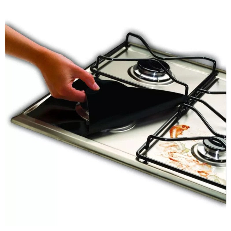 Lisslune | Reusable 4pcs Glass Fiber Gas Stove Covers