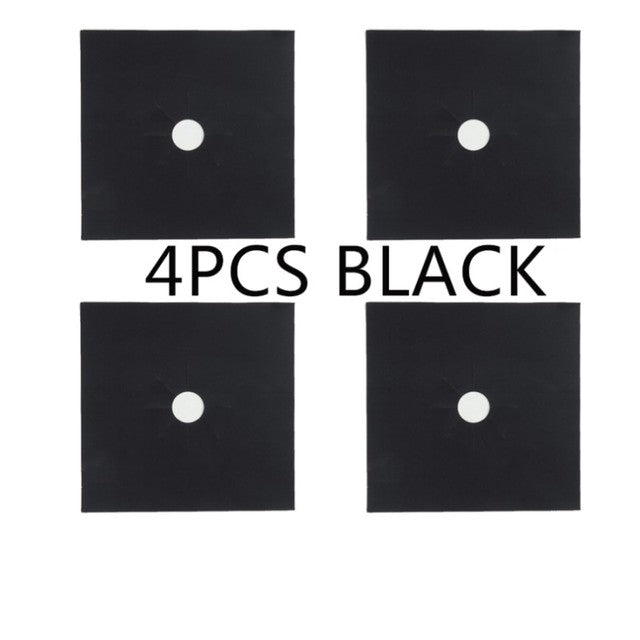 Lisslune | Reusable 4pcs Glass Fiber Gas Stove Covers
