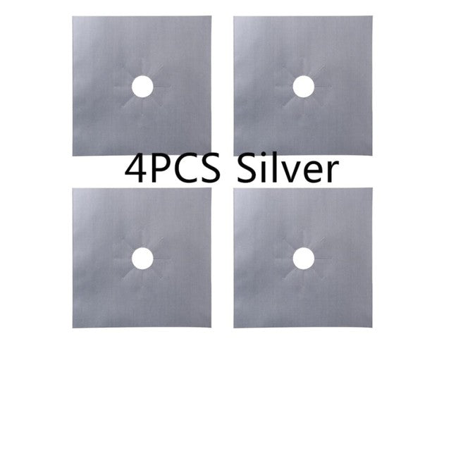 Lisslune | Reusable 4pcs Glass Fiber Gas Stove Covers