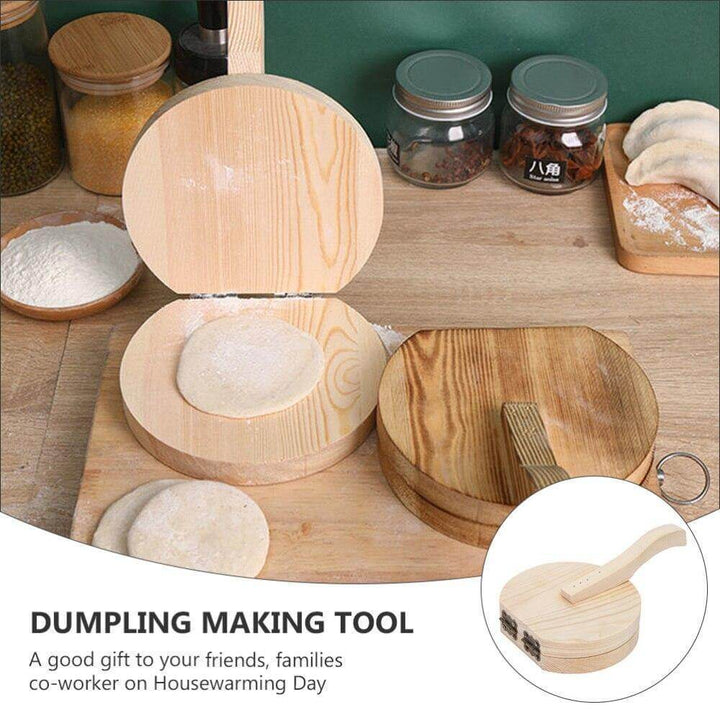 Lisslune | Wooden Mini Dough Pressing Tool Presser